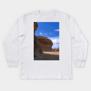 Madain Saleh Kids Long Sleeve T-Shirt